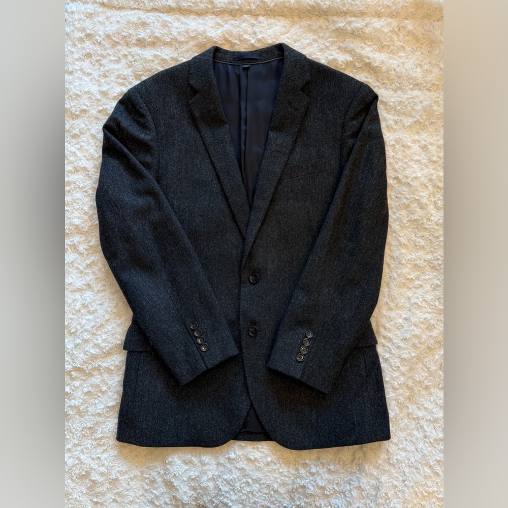 J.Crew Ludlow Suit Charcoal Wool 40S Jacket 31x32 Pants Moon Fabric
